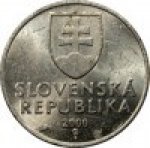 20 геллеров 2000 г. Словакия(20) - 180.9 - реверс