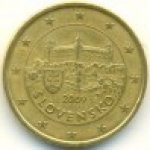 50 центов 2009 г. Словакия(20) - 180.9 - реверс