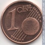 1 цент 2007 г. Словения(20) -165.1 - аверс