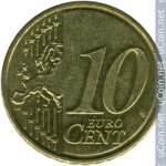 10 центов 2007 г. Словения(20) -166.5 - аверс