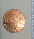 5 центов 2019 г. Словения(20) -166.5 - реверс