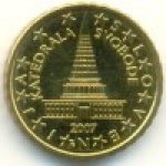 10 центов 2007 г. Словения(20) -166.5 - реверс