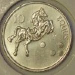 10 толаров 2004 г. Словения(20) -166.5 - реверс