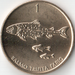 1 толар 1999 г. Словения(20) -166.5 - реверс