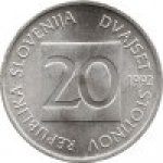 20 стотинов 1992 г. Словения(20) -166.5 - аверс