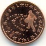 5 центов 2007 г. Словения(20) -166.5 - реверс