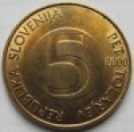 5 толаров 2000 г. Словения(20) -166.5 - аверс