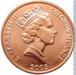 1 цент 2005 г. Соломоновы острова(20) - 17.1 - аверс