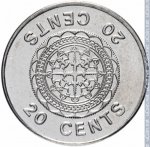 20 центов 2005 г. Соломоновы острова(20) - 17.1 - реверс