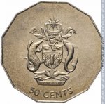 50 центов 2005 г. Соломоновы острова(20) - 17.1 - реверс