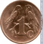 1 цент 2001 г. ЮАР(26) - 19 - аверс