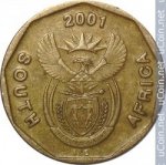 10 центов 2008 г. ЮАР(26) - 19 - реверс