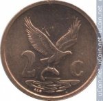 2 цента 2001 г. ЮАР(26) - 19 - аверс