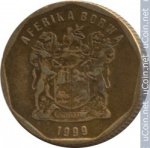 20 центов 1999 г. ЮАР(26) - 19 - реверс