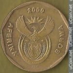 20 центов 2004 г. ЮАР(26) - 19 - реверс