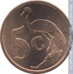 5 центов 2004 г. ЮАР(26) - 19 - аверс