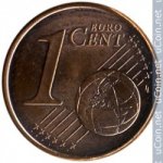 1 цент 2011 г. Испания(10) -411.6 - аверс
