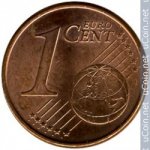 1 цент 2012 г. Испания(10) -403.6 - аверс