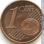 1 цент 2016 г. Испания(10) -411.6 - реверс