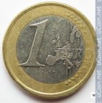 1 евро 2002 г. Испания(10) -411.6 - аверс