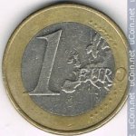 1 евро 2009 г. Испания(10) -411.6 - аверс