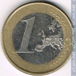 1 евро 2011 г. Испания(10) -411.6 - реверс