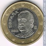 1 евро 2011 г. Испания(10) -411.6 - аверс
