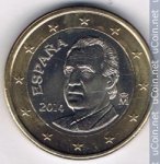 1 евро 2014 г. Испания(10) -411.6 - реверс