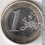 1 евро 2015 г. Испания(10) -411.6 - аверс