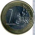 1 евро 2018 г. Испания(10) -411.6 - аверс