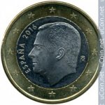 1 евро 2018 г. Испания(10) -411.6 - реверс