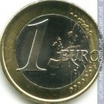 1 евро 2016 г. Испания(10) -411.6 - аверс