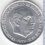 10 сентимо 1959 г. Испания(10) -411.6 - аверс