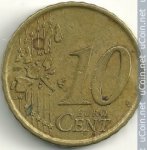 10 центов 2000 г. Испания(10) -411.6 - аверс