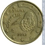 10 центов 2002 г. Испания(10) -411.6 - реверс