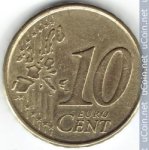 10 центов 2005 г. Испания(10) -411.6 - реверс