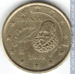 10 центов 2005 г. Испания(10) -411.6 - аверс