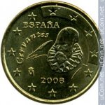 10 центов 2008 г. Испания(10) -411.6 - реверс
