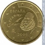 10 центов 2009 г. Испания(10) -411.6 - реверс