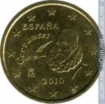 10 центов 2010 г. Испания(10) -411.6 - реверс