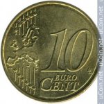 10 центов 2007 г. Испания(10) -411.6 - аверс