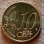 10 центов 2018 г. Испания(10) -411.6 - аверс