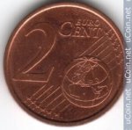 2 цента 2004 г. Испания(10) -411.6 - аверс