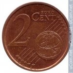 2 цента 2005 г. Испания(10) -411.6 - аверс