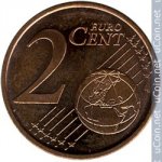 2 цента 2007 г. Испания(10) -411.6 - аверс