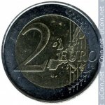 2 евро 2002 г. Испания(10) -411.6 - аверс