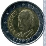 2 евро 2008 г. Испания(10) -411.6 - аверс