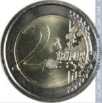 2 евро 2014 г. Испания(10) -411.6 - реверс