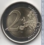 2 евро 2015 г. Испания(10) -411.6 - аверс