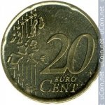 20 центов 1999 г. Испания(10) -411.6 - аверс